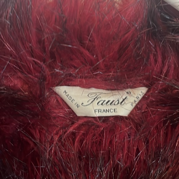 Faust coat. black with red faux fur lining. - Picture 3 of 13